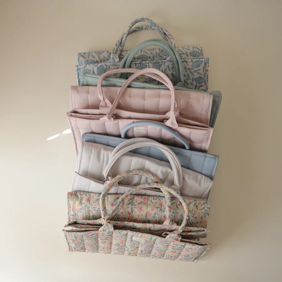 Mushie Diaper Caddy - Blush