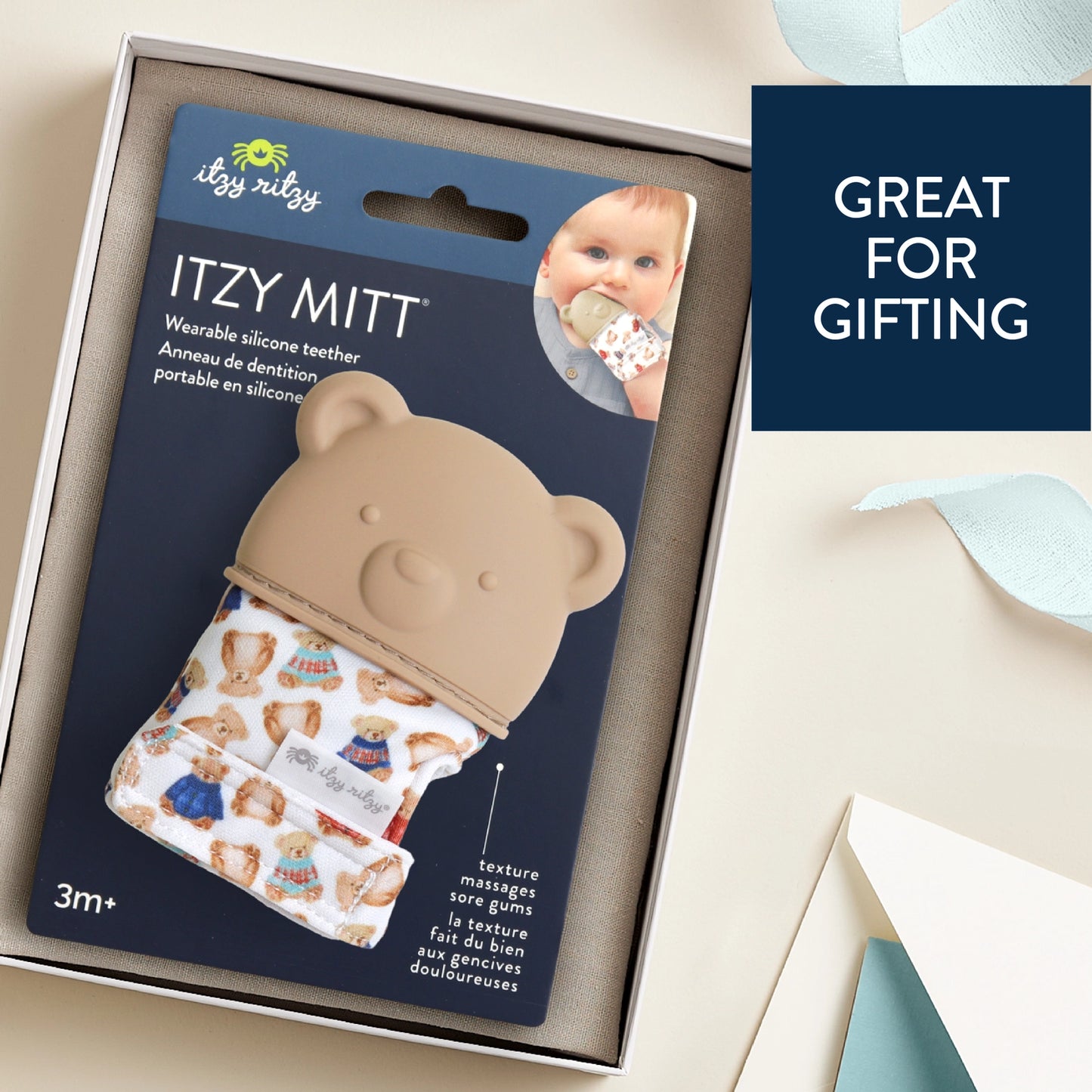 Itzy Ritzy Itzy Mitt - Vintage Bear