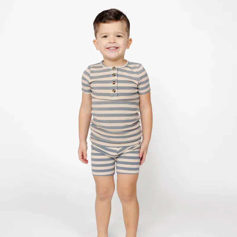 Lou Lou and Company Ribbed Shortie Set - Lincoln
