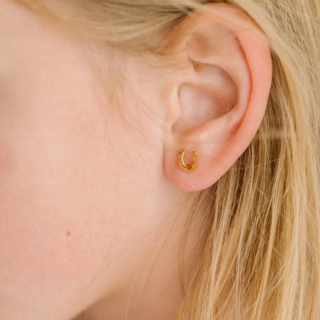 Pierced Co Lucky You Horseshoe Earrings