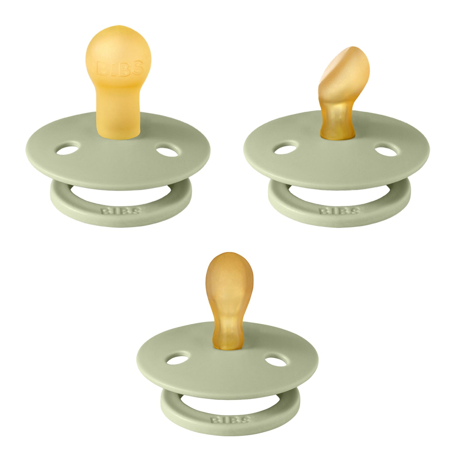 BIBS Try-It Collection 3 Pack - Size 1 (0-6M) - Sage