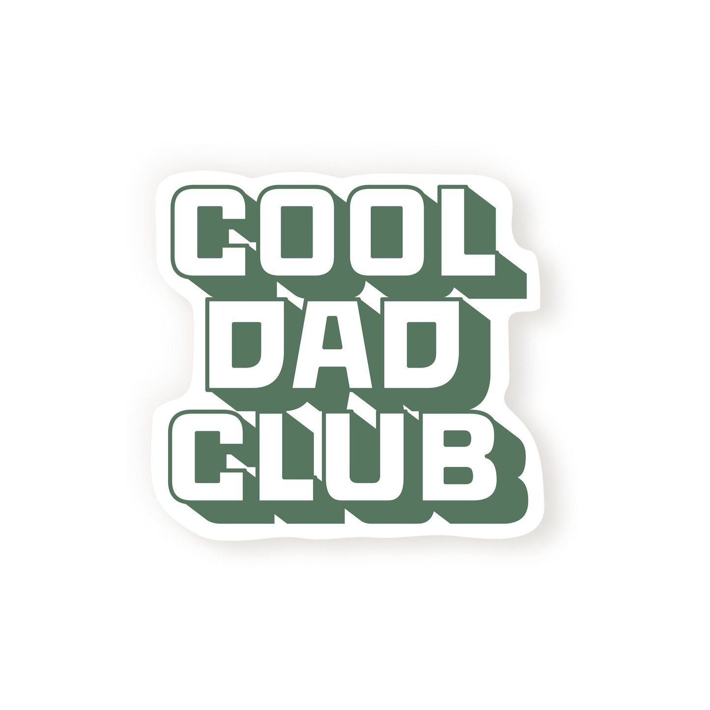 Cool Dad Club Sticker - Green