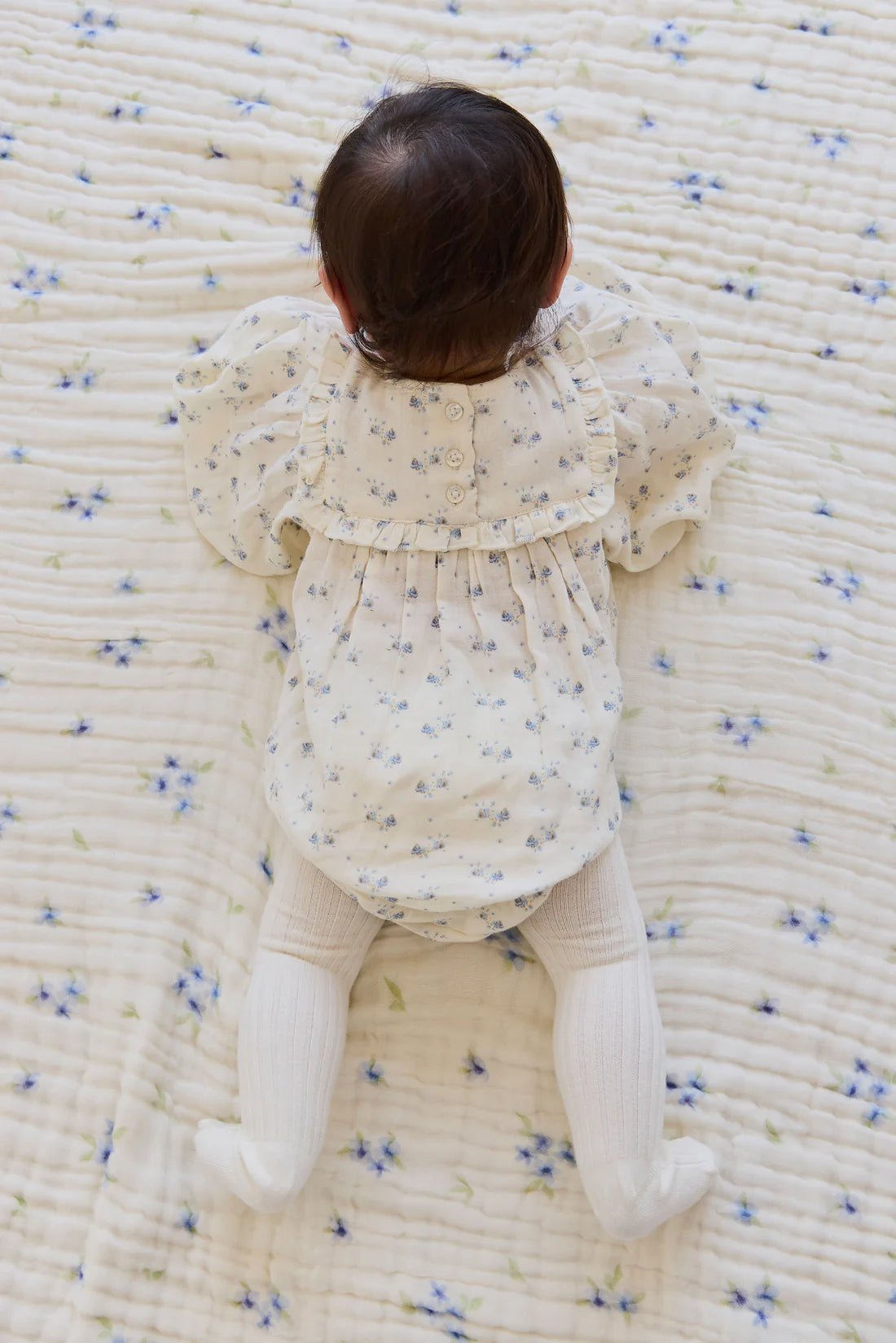 Jamie Kay Organic Cotton Muslin Frances Playsuit - Molly Blue