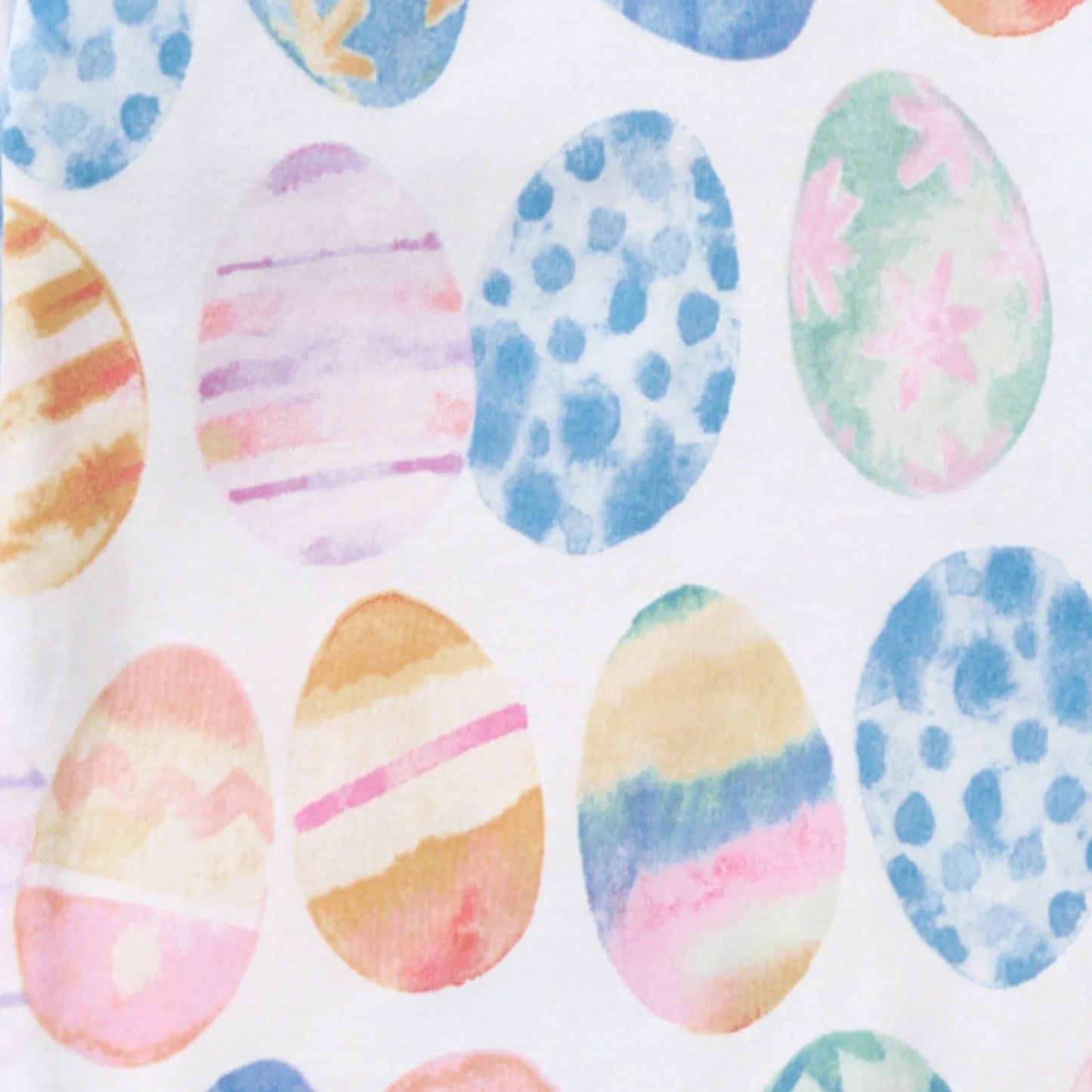 Burts Bees Easter Eggs Organic Cotton Two Piece Pajamas