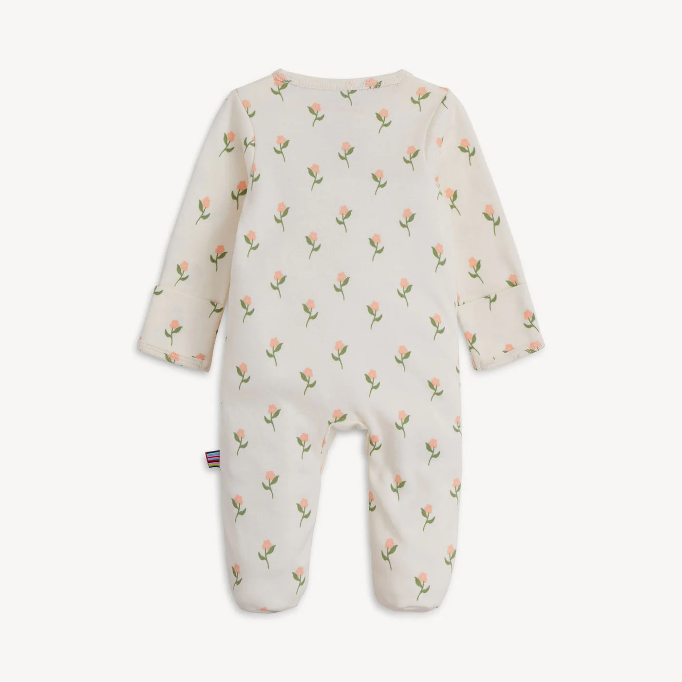 Magnetic Me Organic Cotton Magnetic Footie - Floral Chicken Tender