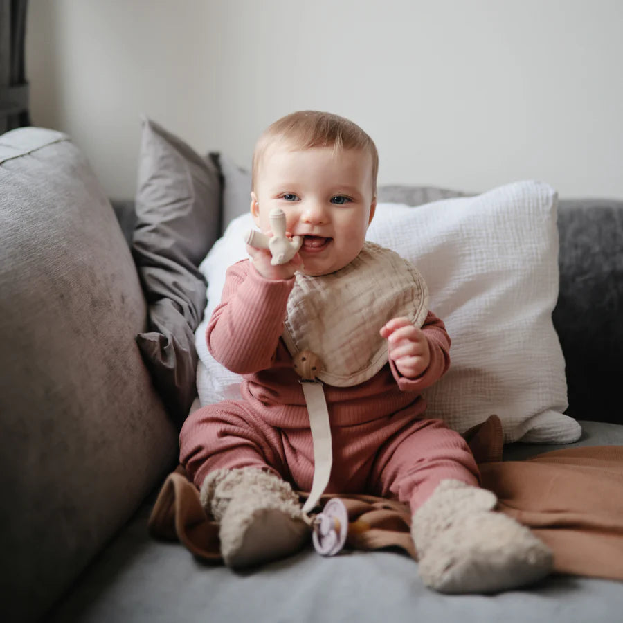 Mushie Lamb Figurine Teether