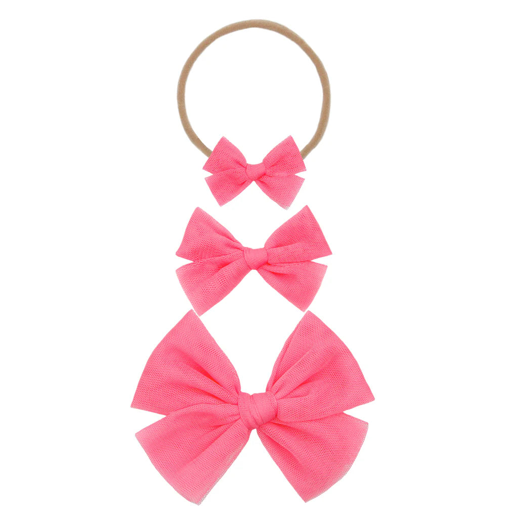 Lou Lou and Company Tulle Bow Headband - Small