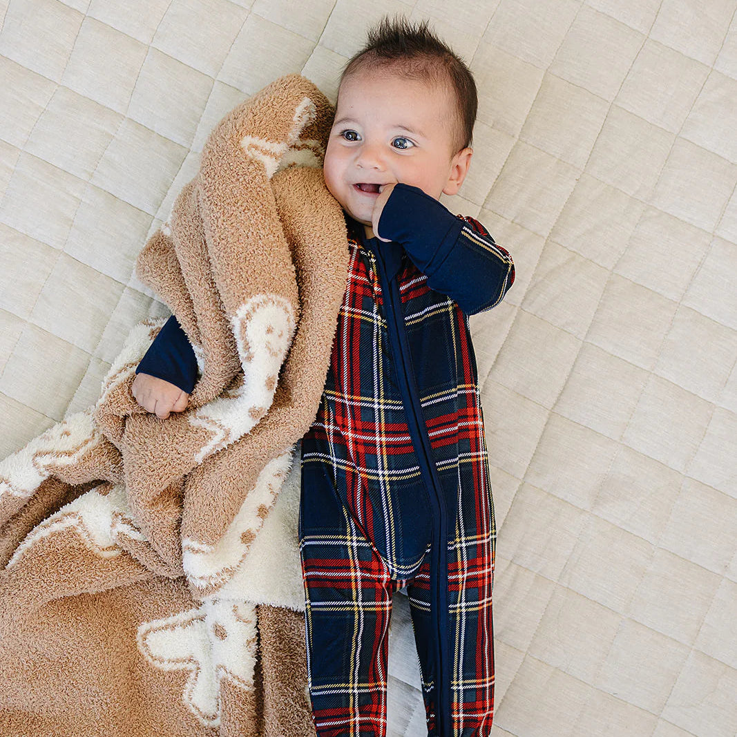 Mebie Baby Plush Blanket - Gingerbread