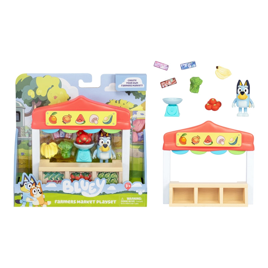 Toysmith Moose Toys Bluey Mini Playset - Farmer's Market
