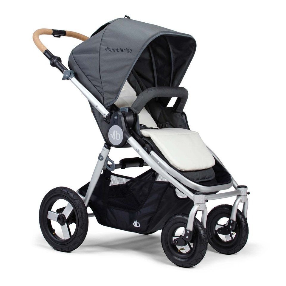 Bumbleride Seat Liner in Stroller - Organic Cotton - Natural