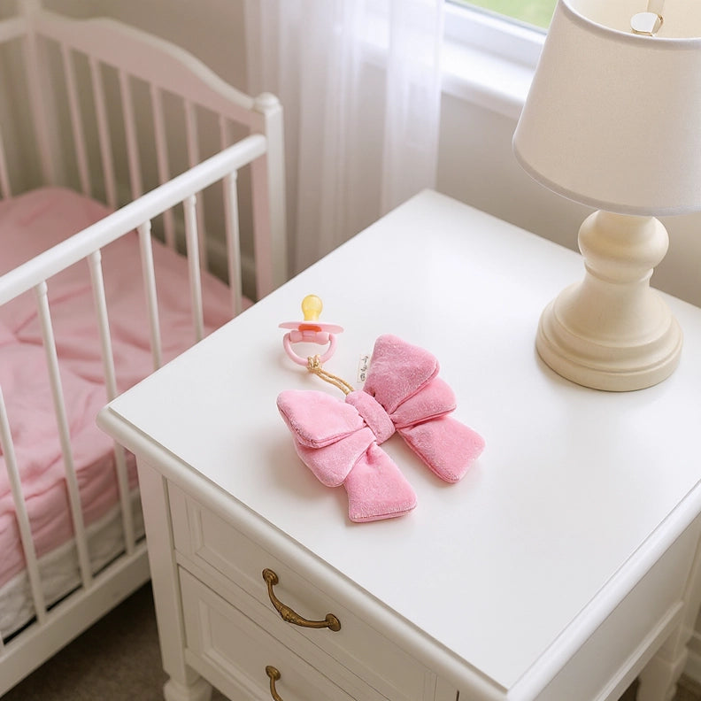 Itzy Ritzy Bitzy Pal Natural Rubber Pacifier and Lovey - Bow