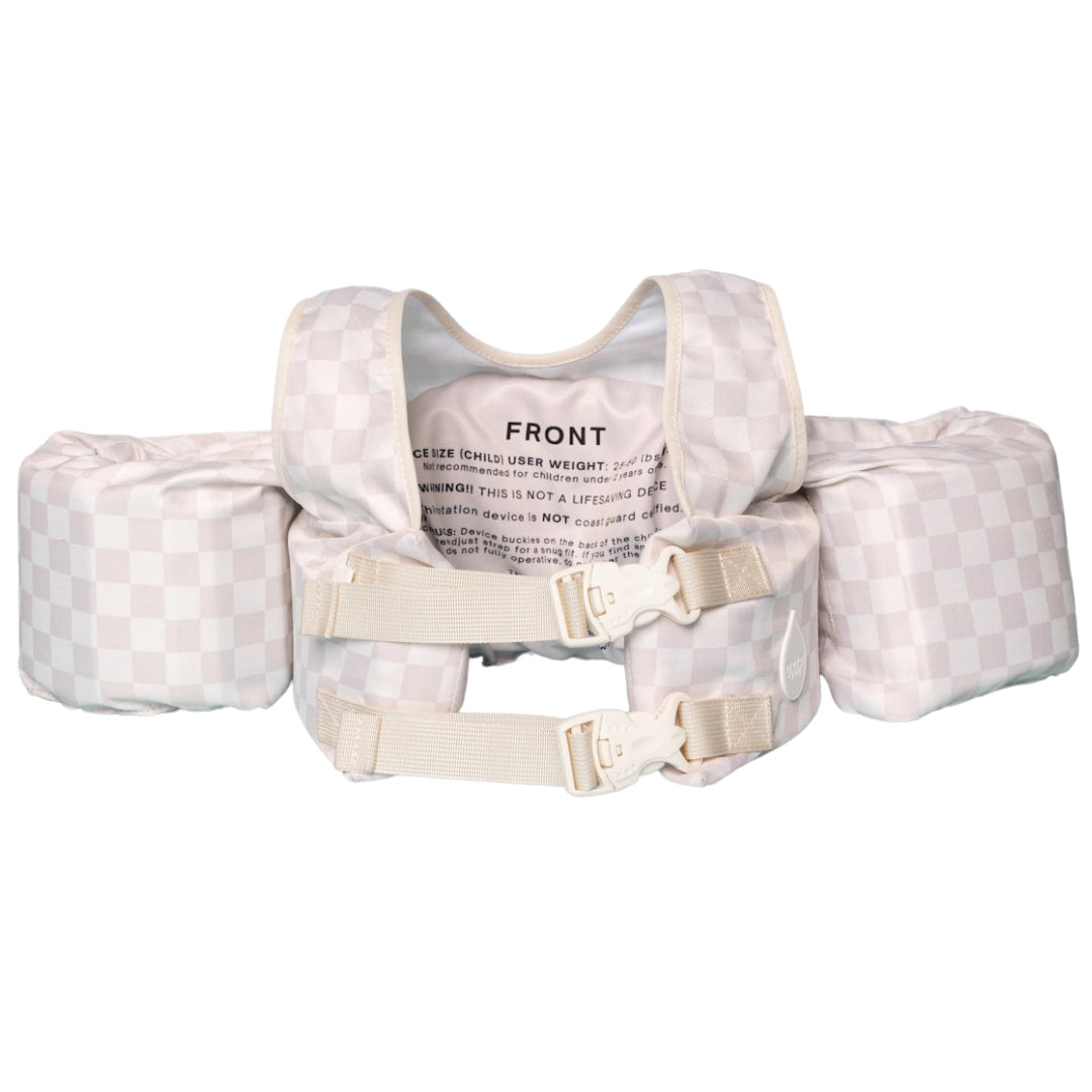 Drip Floats Neutral Checkered Kids Float - 25-50 Lbs