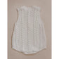 Luna and Luca Cable Knit Summer Romper - White