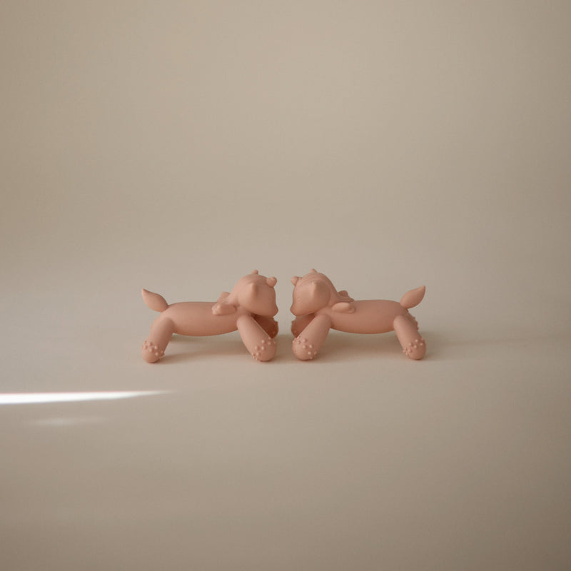 Mushie Unicorn Figurine Teether - Blush