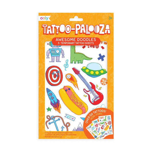 OOLY Tattoo Palooza: Temporary Tattoos - Awesome Doodles