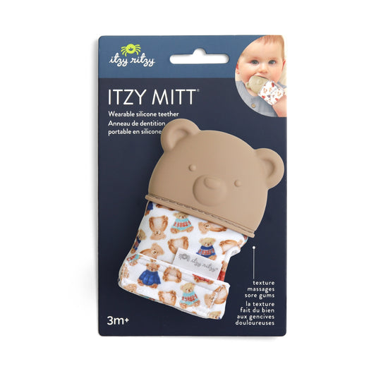 Itzy Ritzy Itzy Mitt - Vintage Bear