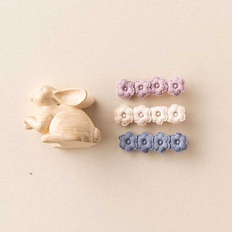 Modern Piggy Clip Set of 3 - Flora