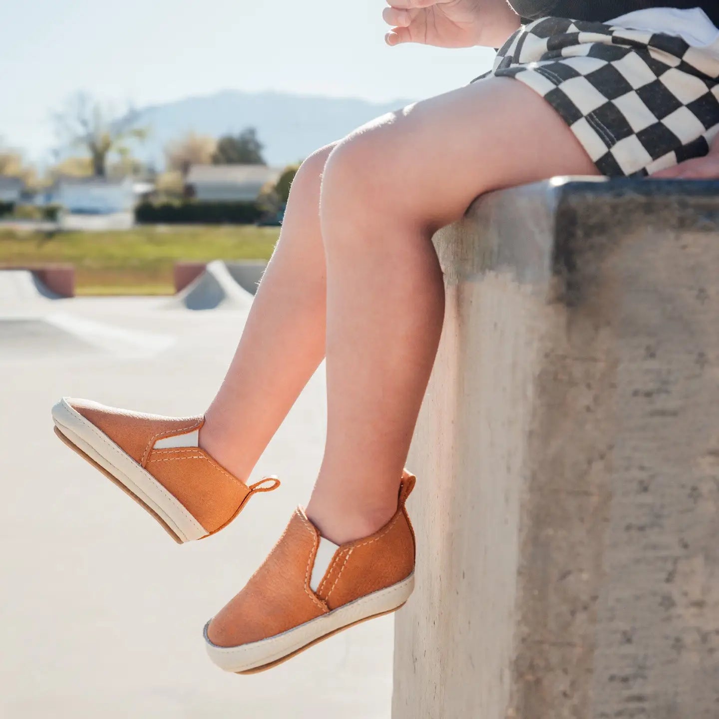 Freshly Picked Soft Sole Slip On Baby Shoe - Zion