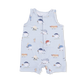 Angel Dear Sleeveless Shortie Romper - Baseballs Playing Baseball