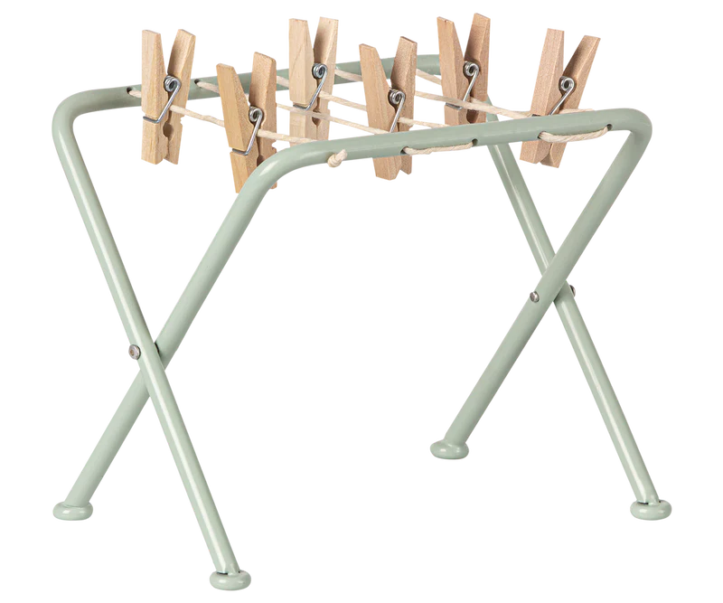Maileg Miniature Drying Rack with Pegs