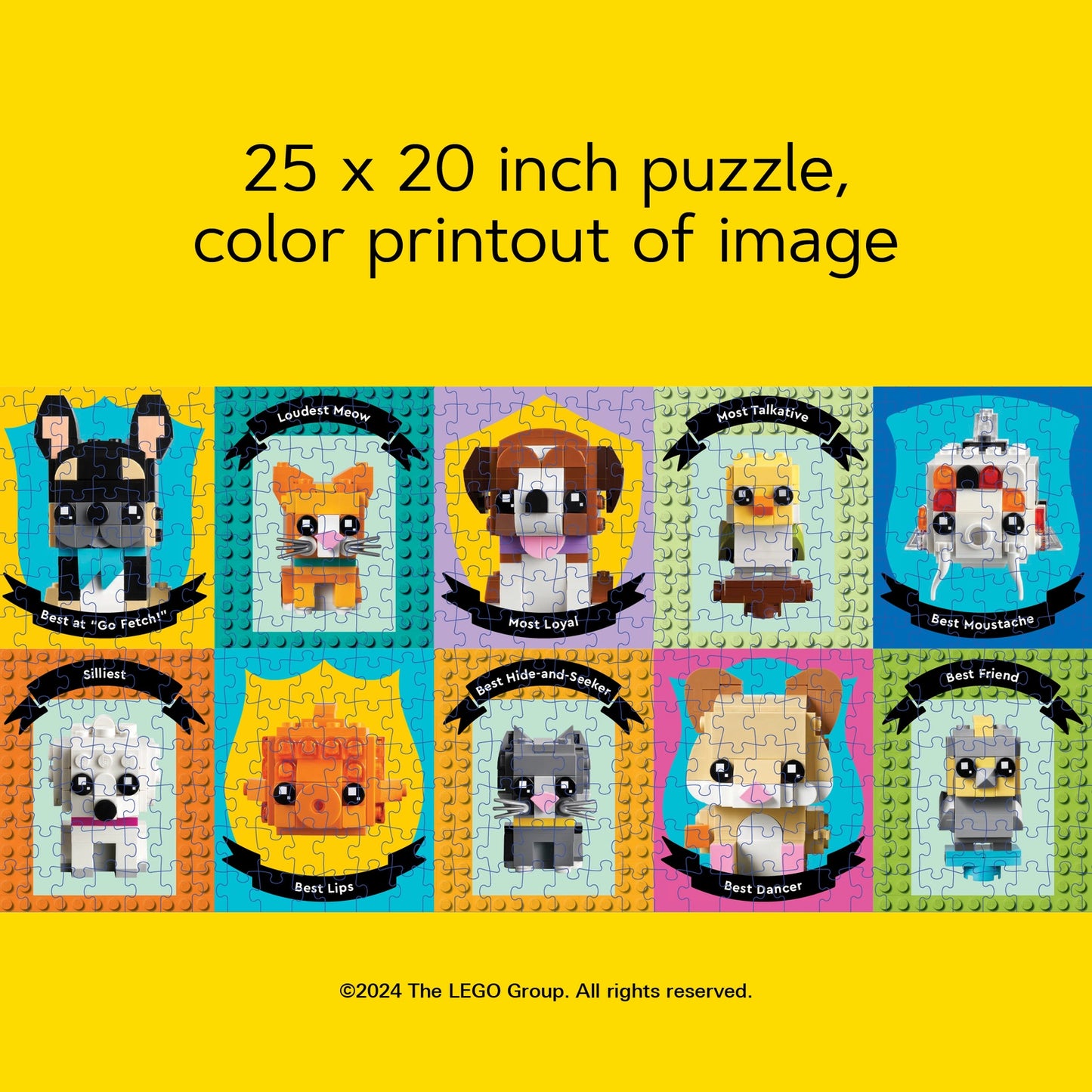 Chronicle Books Lego Pet Pals 1000-Piece Puzzle