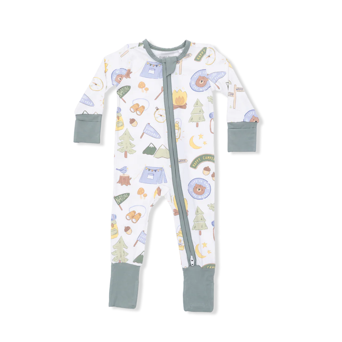 Angel Dear Convertible Romper - Camping Blue