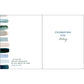 Gina B Designs With Scripture Father's Day Greeting Card - Soft Blue Stripe