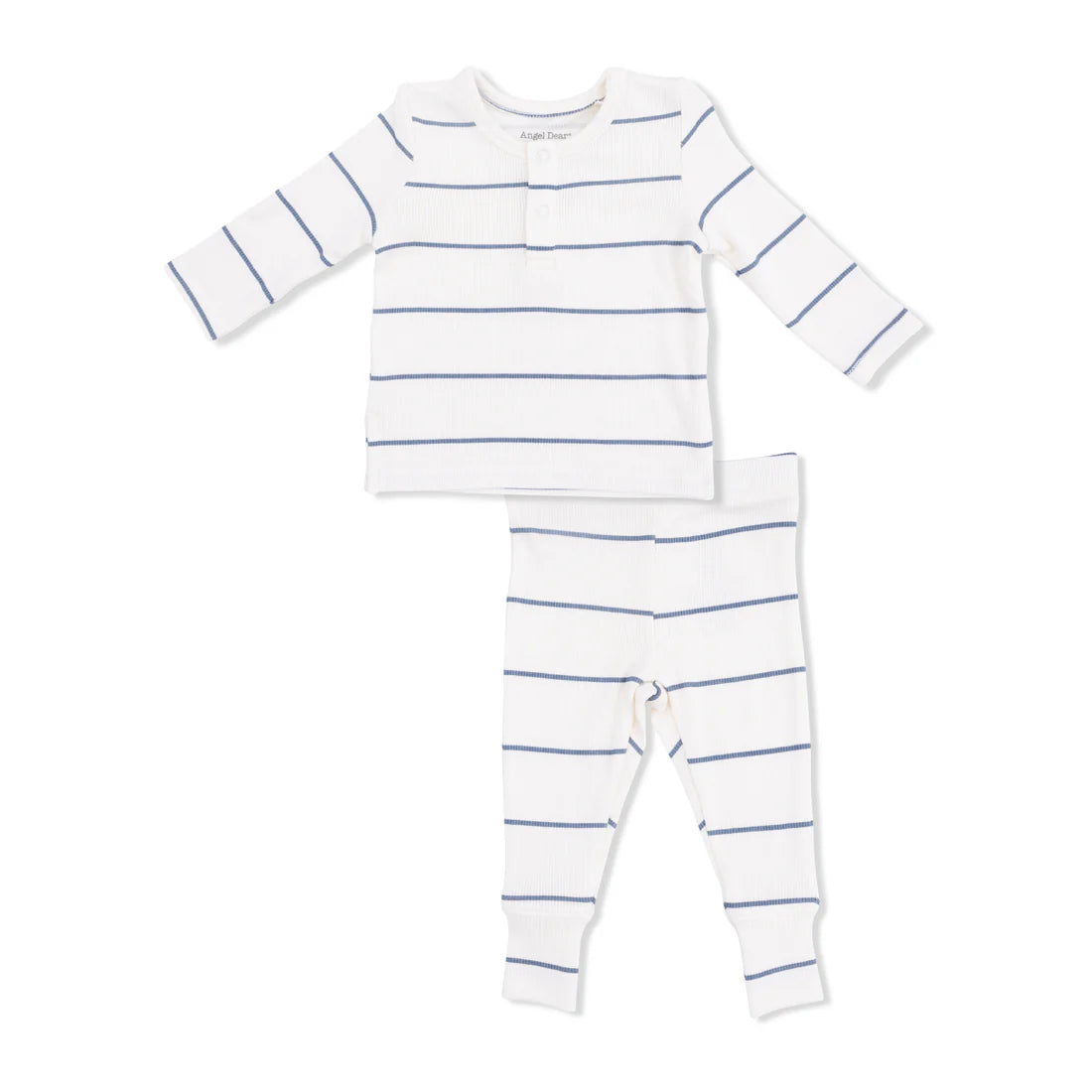 Angel Dear Long Sleeve Henley And Pant - Vintage Stripe