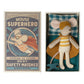 Maileg Little Brother Super Hero Mouse in Matchbox - Yellow Stripe - Yellow Stripe