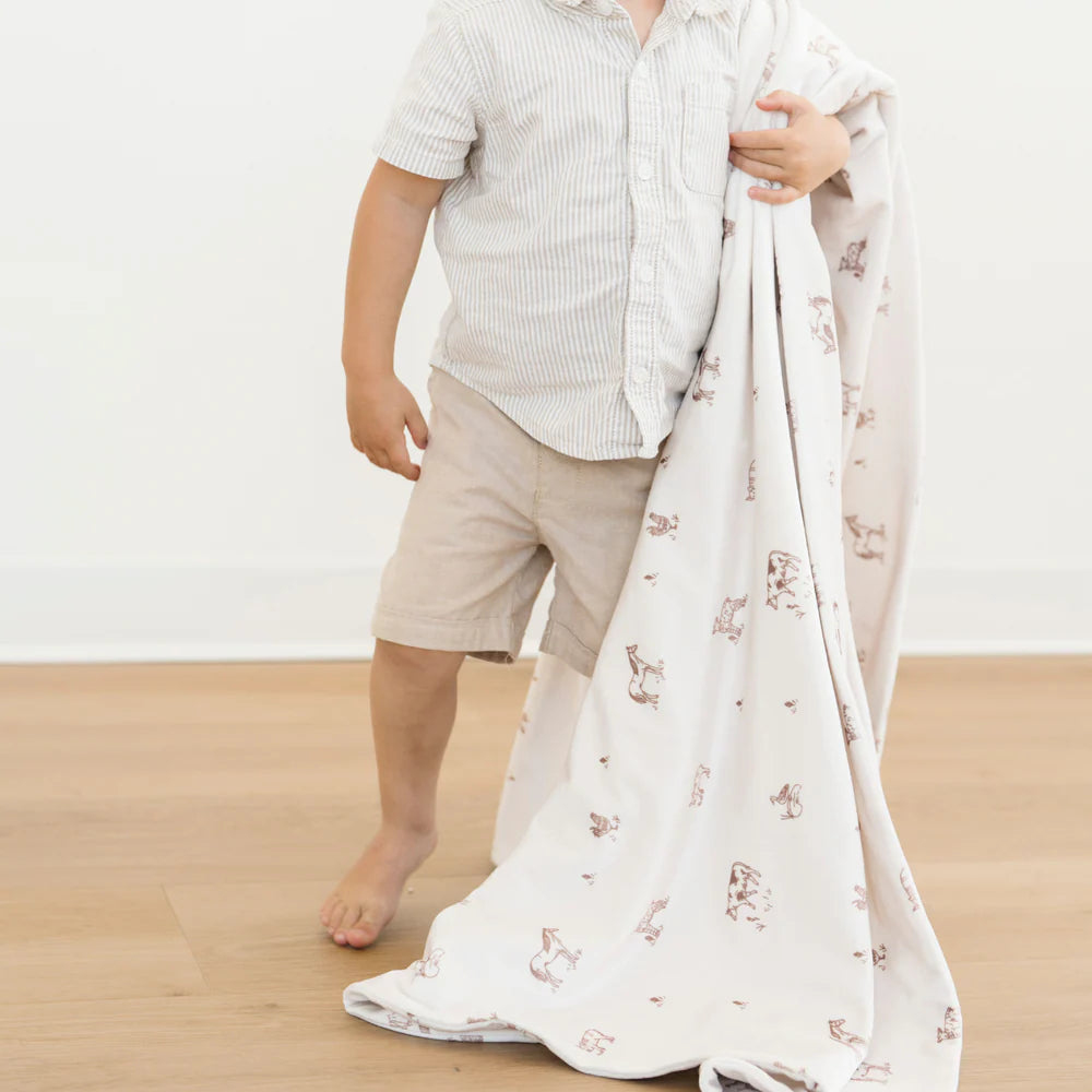 Saranoni Receiving Minky Stretch Blanket