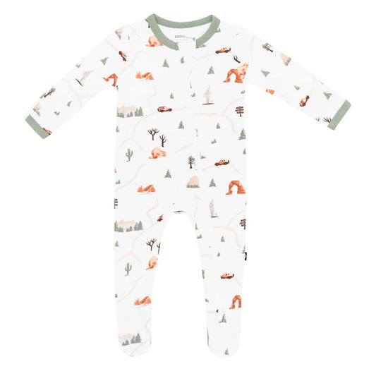Kyte Baby Zippered Footie - Road Trip