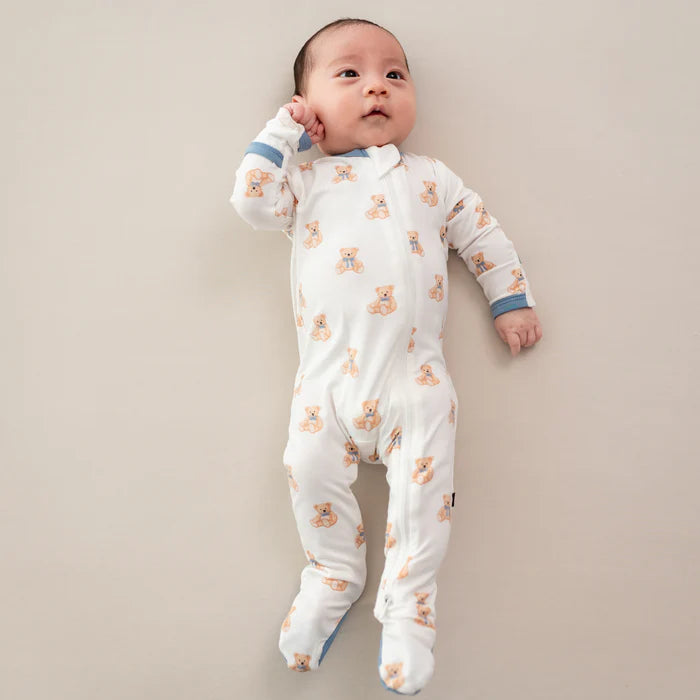 Kyte Baby Zippered Footie - Teddy