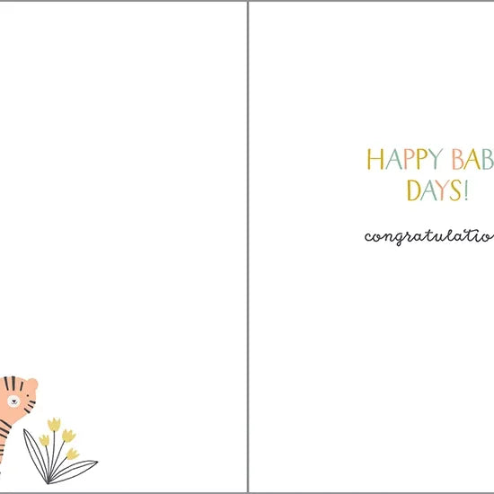 GINA B DESIGNS Baby Greeting Card - In The Jungle