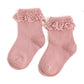 Little Stocking Co Blush Pink Lace Midi Sock