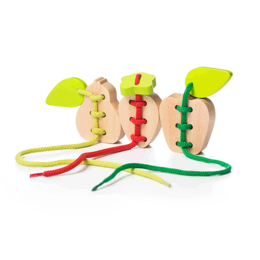 Toysmith Cubika Wooden Lacing Toy