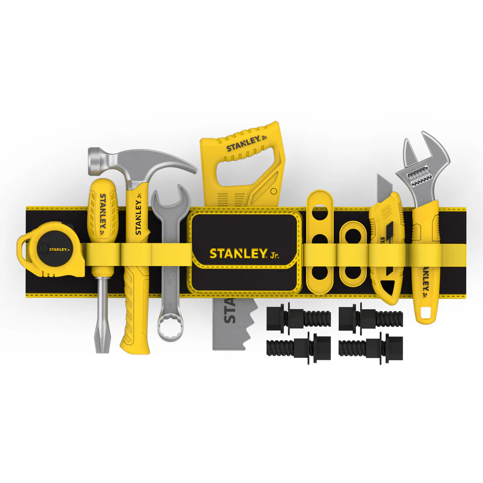 Toysmith Red Toolbox Stanley Jr. Pretend Play Tools & Toolbelt Set