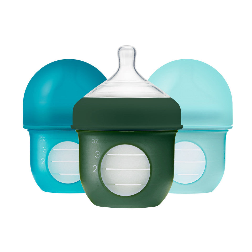 Boon NURSH Silicone Pouch Bottle - 4oz - 3pk
