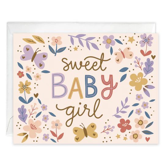 Gina B Designs Gift Enclosures - Baby Girl Flowers