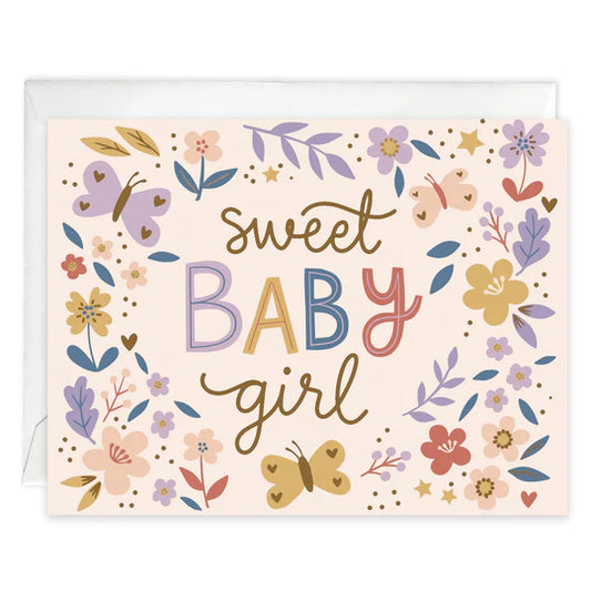 Gina B Designs Gift Enclosures - Baby Girl Flowers