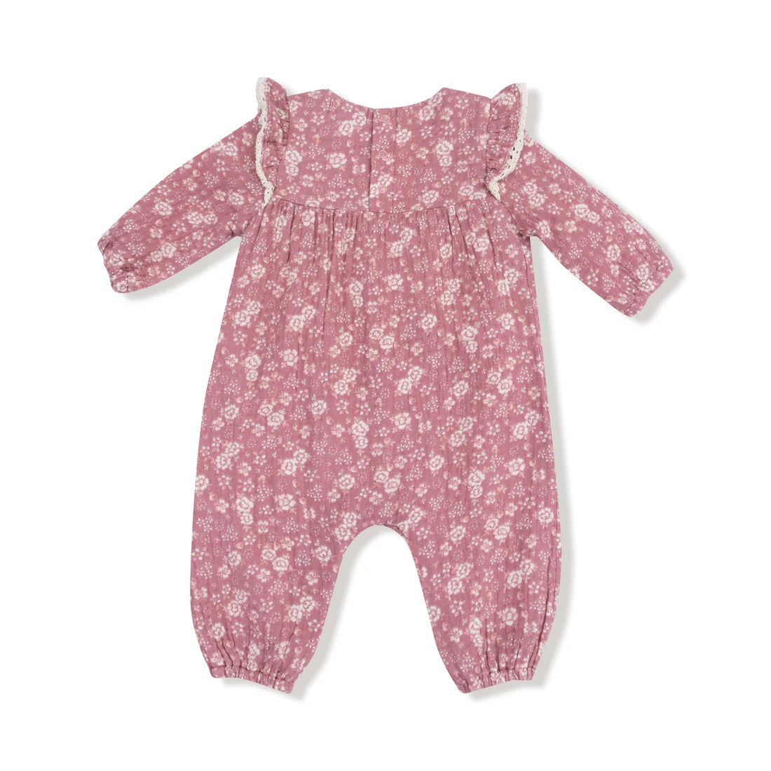 Angel Dear Bamboo Ruffle Sleeve Romper - Bandana Floral