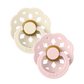 BIBS Boheme 2-Pack Pacifier Set - Blossom / Ivory