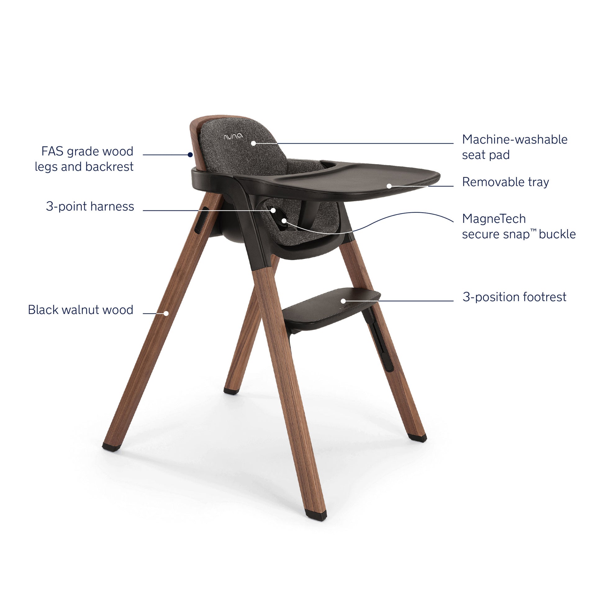 Nuna BRYN High Chair - Sanderson