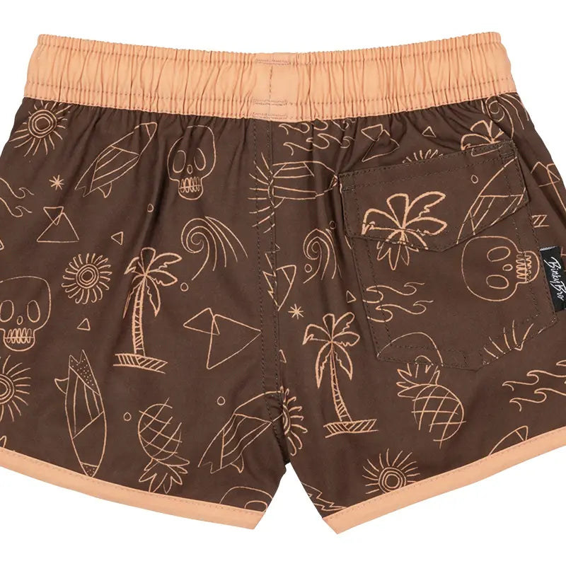 BinkyBro Kids Swimsuit Rocky Shore - Brown