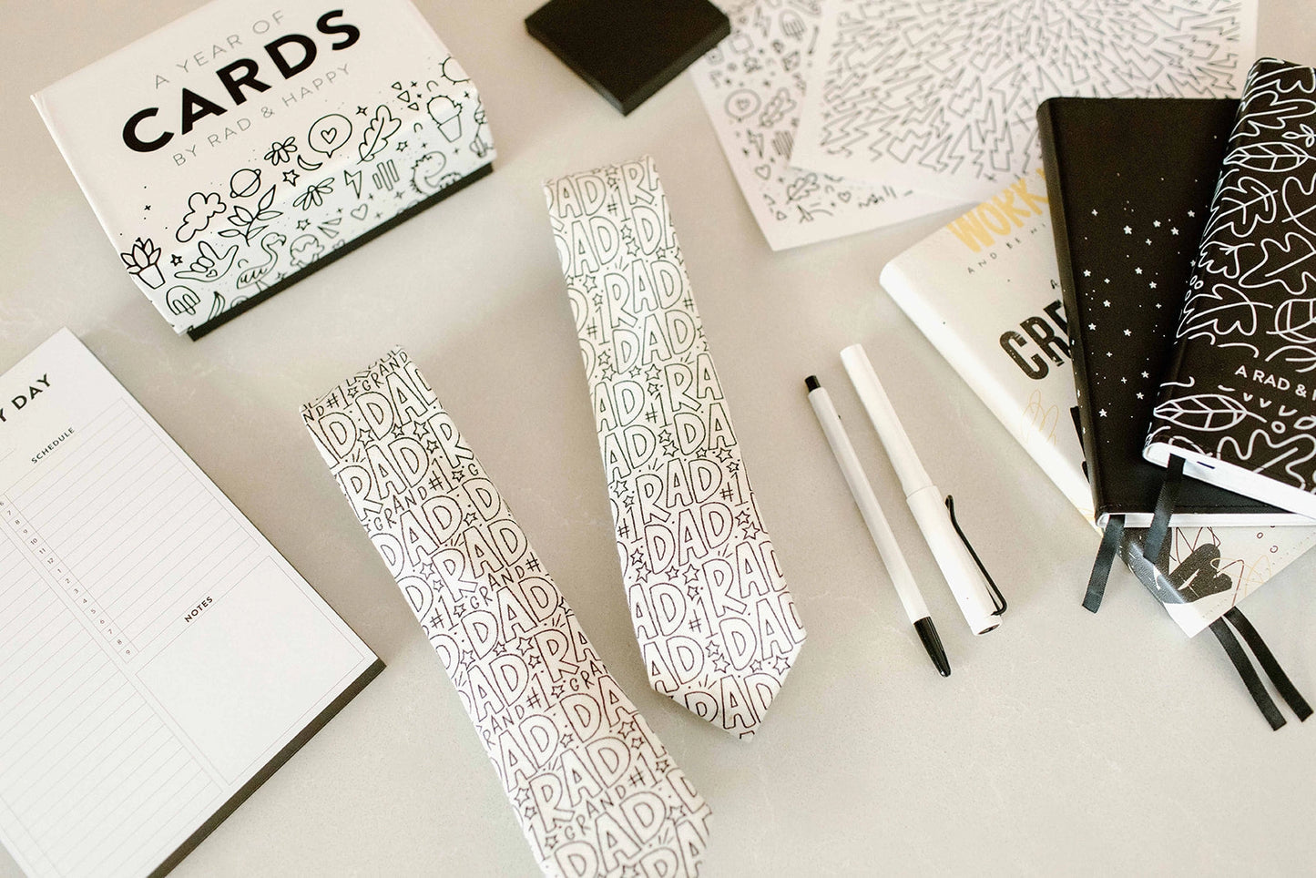 Boon Ties Rad Dad Coloring Tie