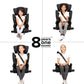 Children of various ages sitting in Diono Cambria 2XT Booster Car Seat - Black Storm