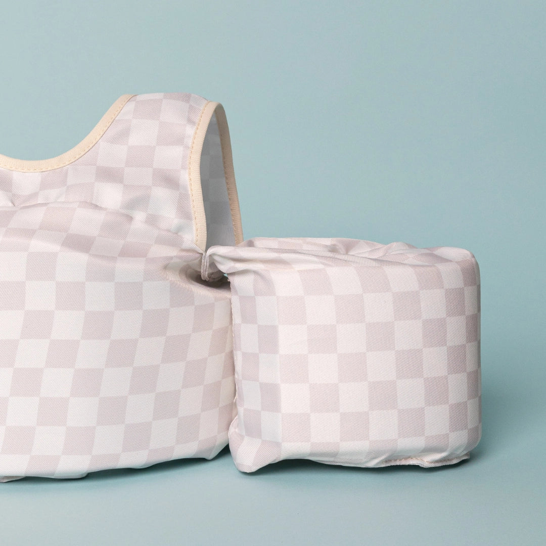 Drip Floats Neutral Checkered Kids Float - 25-50 Lbs