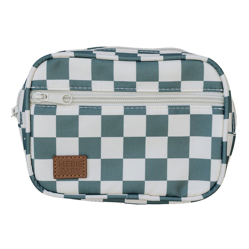 Mebie Baby Mini Fanny Pack - Green Checkered