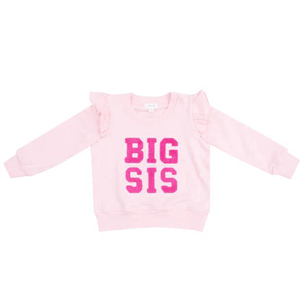 Angel Dear French Terry Sibling - Big Sis Ruffle Sweatshirt