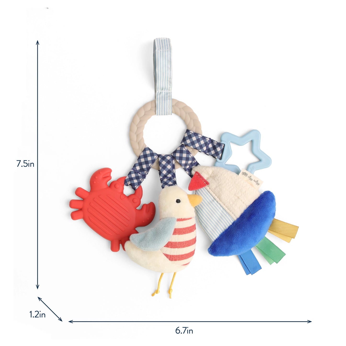 Itzy Ritzy Nautical Bitzy Busy Ring - Sea