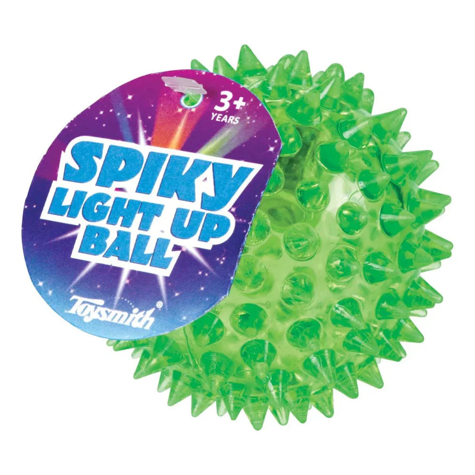 Toysmith Flashing Spiky Vall, Bouncy, Squeezy, Toy